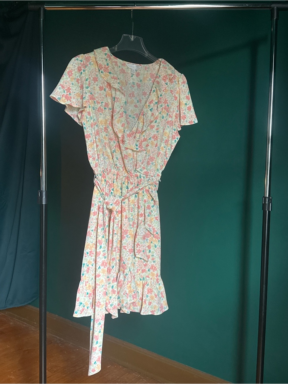 Floral Tie-Waist Summer Dress in Multicolor